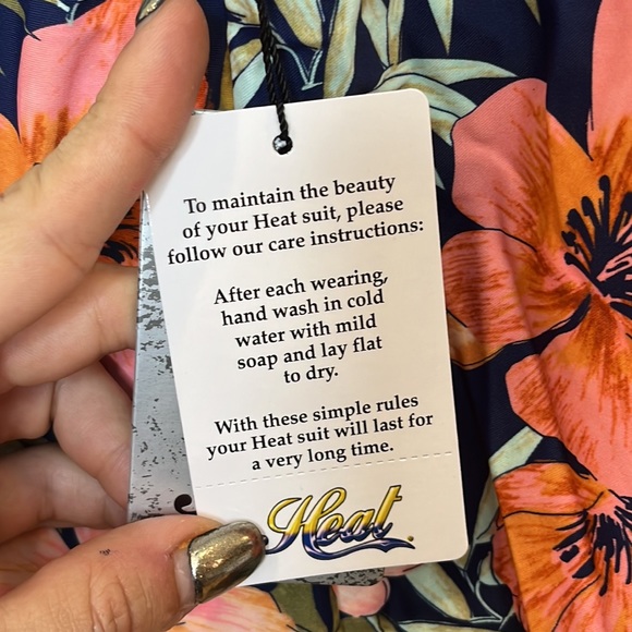 NWT Heat Womens Swimwear Tiki Beach Tankini High Waisted Two Piece Swimsuit 22W - Picture 5 of 13